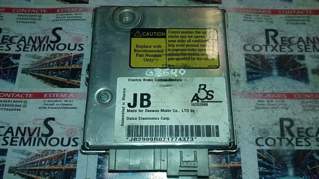 Calculator ABS DAEWOO NUBIRA 1625299916252999