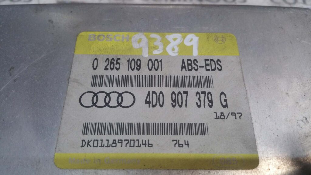 Calculator ABS+EDS BOSCH AUDI A4 0 265 109 001 / 0265109001 / 4D0 907 379 G / 4D0907379G0 265 109 001 / 0265109001 / 4D0 907 379 G / 4D0907379G