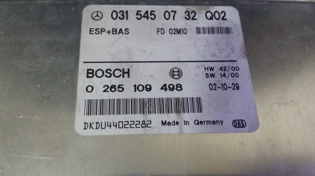 CALCULATOR ABS esp bas mercedes benz w210 ref 031 545 07 32