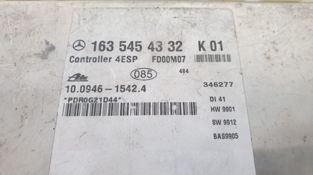 Calculator ABS ESP Mercedes ML 1635454332, 10094615424
