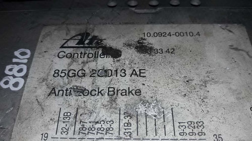 Calculator ABS FORD SIERRA 85GG-2C013-AE / 85GG 2C013 AE / 85GG2C013AE / 10.0924-0010.4 / 10 0924 00...