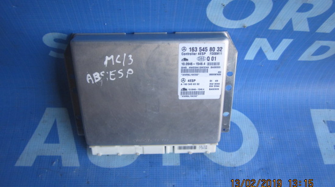 Calculator ABS Mercedes M400 W163; 1635458032 (ESP)