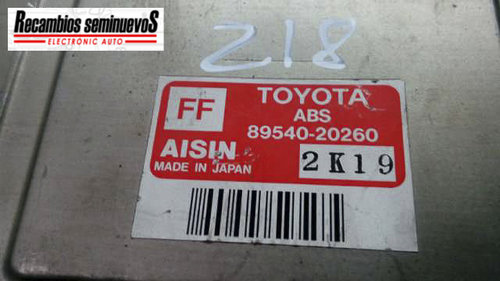 Calculator ABS TOYOTA CARINA 89540 20260 / 895402026089540 20260 / 8954020260