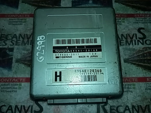 Calculator ABS TOYOTA TOYOTA -CUALQUIER MODELO- 89541-20160 / 89541 20160 / 8954120160 /   /   / 079...