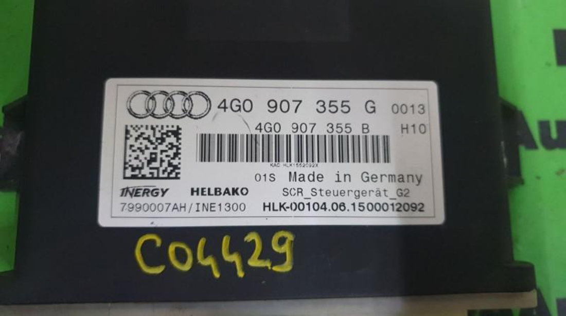Calculator adblue Audi A4 (2007->) [8K2, B8] 4g0907355g