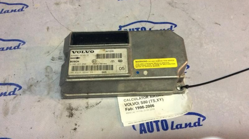 Calculator Airbag 0285001256 Volvo S80 TS,XY 1998-2006