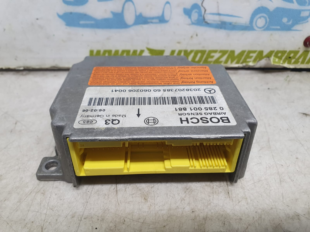 Calculator airbag 0285001881 Mercedes-Benz C-Class W203/S203/CL203 [facelift] [2004 - 2007] 2.2 cdi om646.963