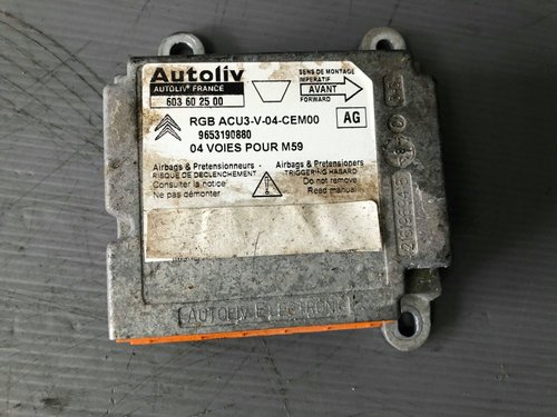 Calculator airbag 1.6 hdi peugeot partner 9653190880 ⭐⭐⭐⭐⭐