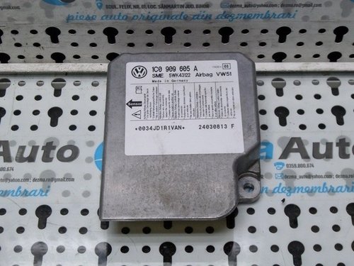 Calculator airbag, 1C0909605A, Vw Bora (1J2) 1.9 tdi (id:191966)