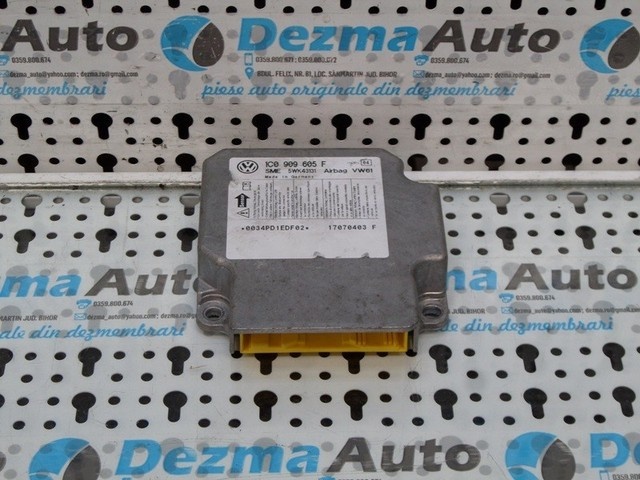 Calculator airbag, 1C0909605F, Skoda Superb (3U4) 2.5 tdi (id:185419)