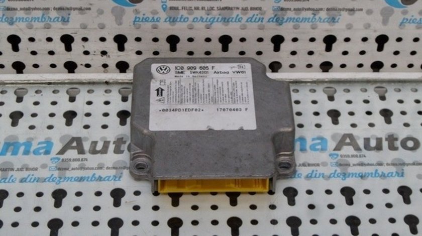 Calculator airbag, 1C0909605F, Skoda Superb (3U4) 2.5 tdi (id:185419)