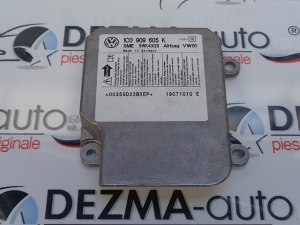 Calculator airbag 1C0909605K, Skoda Fabia 2 (5J) 1.2b (id:215268)
