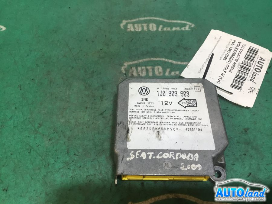 Calculator Airbag 1j0909603 Volkswagen GOLF IV 1J1 1997-2005