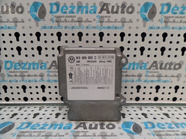 Calculator airbag, 1K0909605C, Vw Golf 5 (1K1), 1.4B, (id.167799)