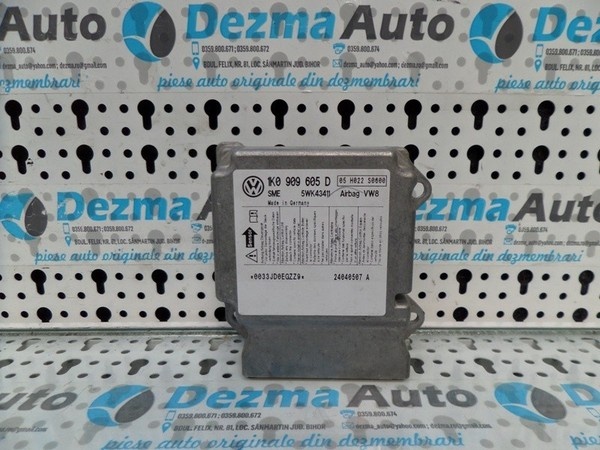 Calculator airbag, 1K0909605D, Seat Altea (5P1), 1.6B, (id.167408)