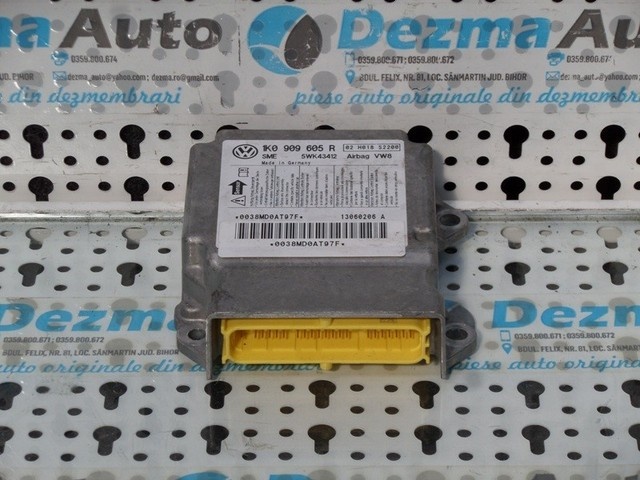 Calculator airbag, 1K0909605R, Vw Jetta 3 (1K2), 1.9 tdi, (id:181772)