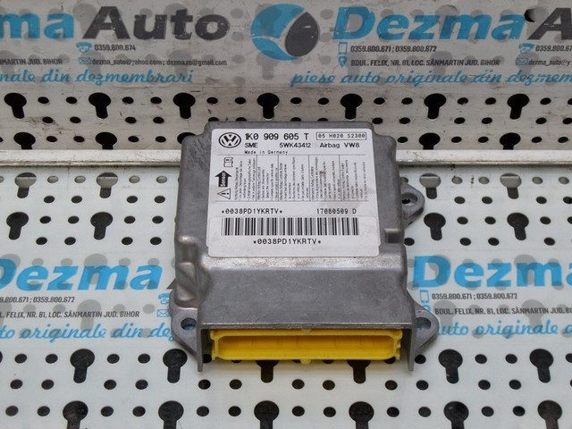 Calculator airbag 1K0909605T, Volkswagen Golf 5 Variant, 2007-2009 (id:162955)