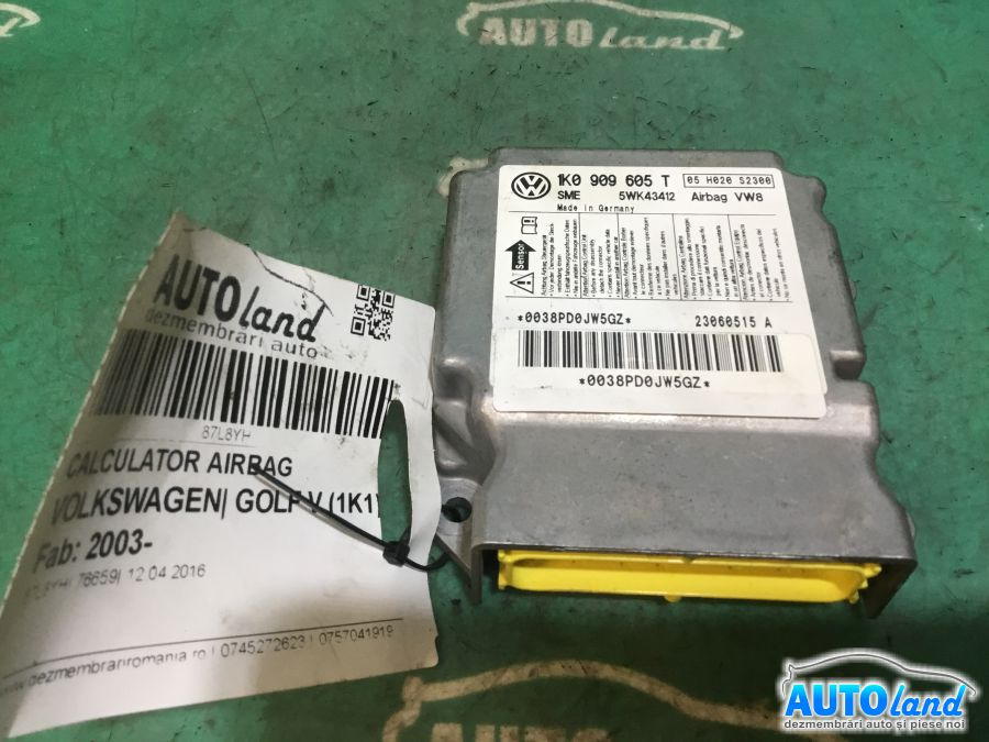 Calculator Airbag 1k0909605t Volkswagen GOLF V 1K1 2003