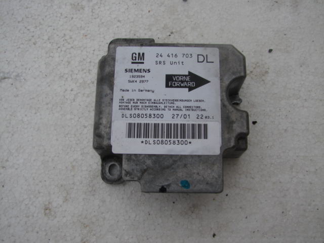Calculator airbag 24416703 DL Opel Astra G [1998 - 2009] wagon 5-usi 1.7 DTi MT (75 hp) (F35_)