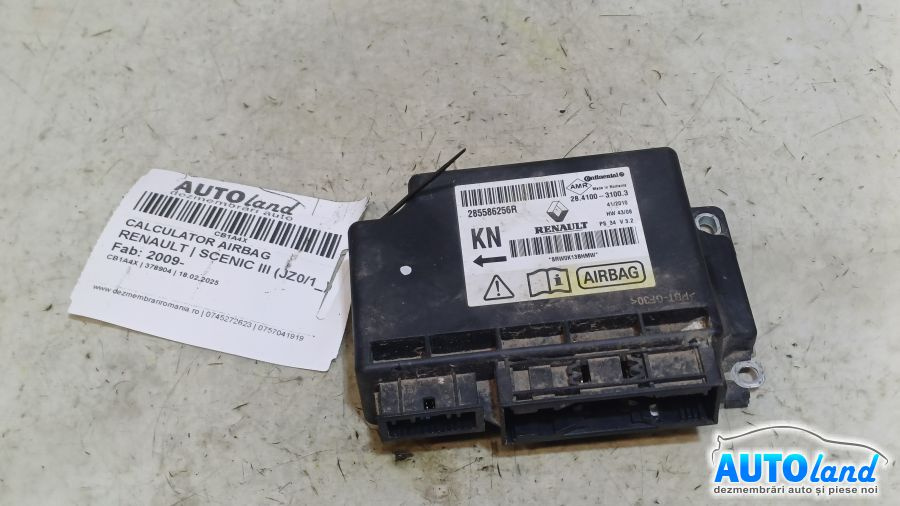 Calculator Airbag 285586256r Renault SCENIC III JZ0/1 2009