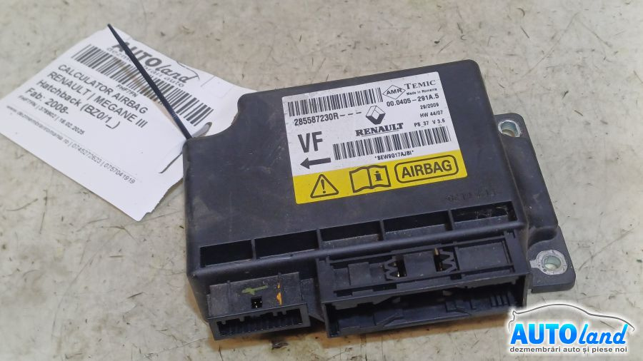 Calculator Airbag 285587230r Renault MEGANE III Hatchback BZ0/1 2008