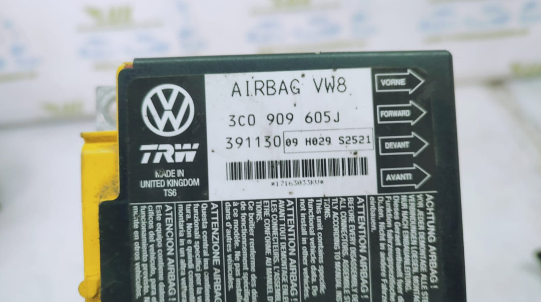 Calculator airbag 3c0909605j Volkswagen VW Passat B6 [2005 - 2010] 2.0 tdi BMR