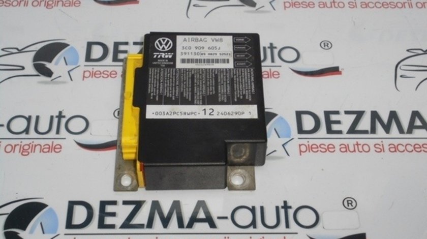 Calculator airbag, 3C0909605J, Vw Passat (3C2) 1.9 tdi (id:144877)