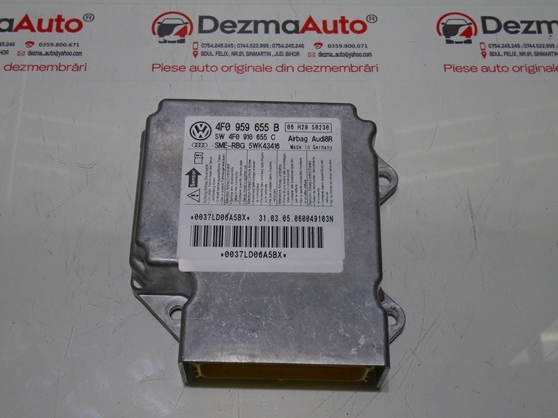 Calculator airbag 4F0959655B, Audi A6 (4F2, C6) 2.0tdi (id:295738)