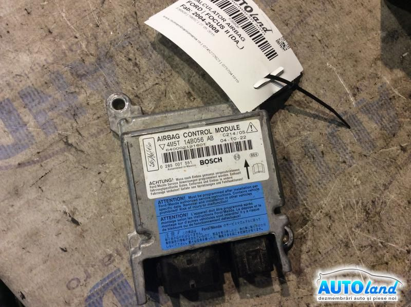 Calculator Airbag 4m5t14b056ab Ford FOCUS II DA 2004-2008