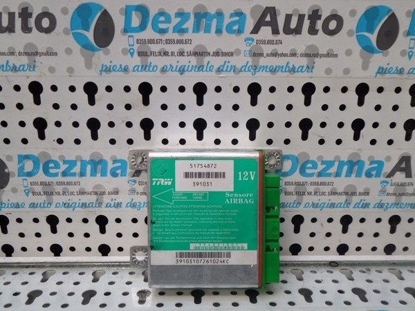 Calculator airbag, 51754872, Fiat Grande Punto 199, 1.3M-JET (id.166725)