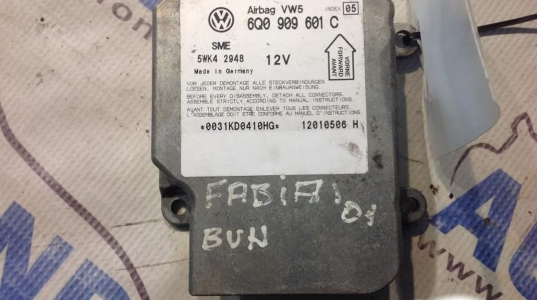 Calculator Airbag 6q0909601c 2001-Skoda FABIA 6Y2 1999