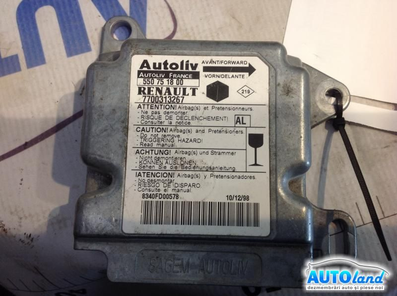 Calculator Airbag 7700313267 Renault KANGOO KC0/1 1997