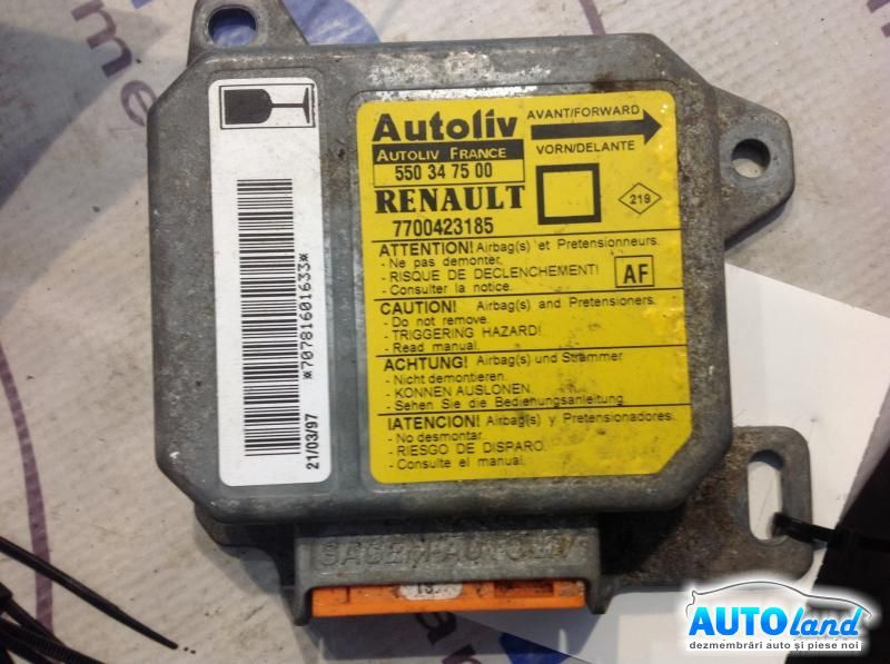 Calculator Airbag 7700423185 Renault MEGANE I BA0/1 1996-2003