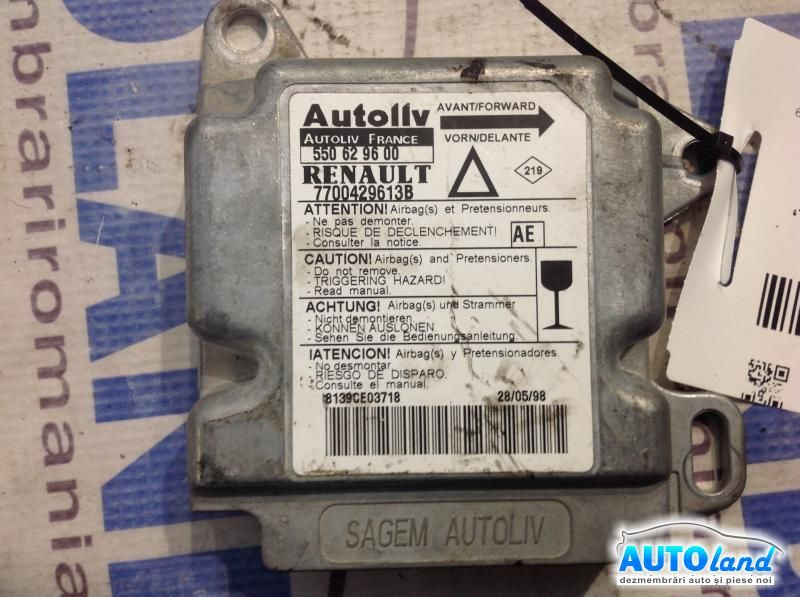 Calculator Airbag 7700429613b Renault LAGUNA I B56 ,556 1993-2001