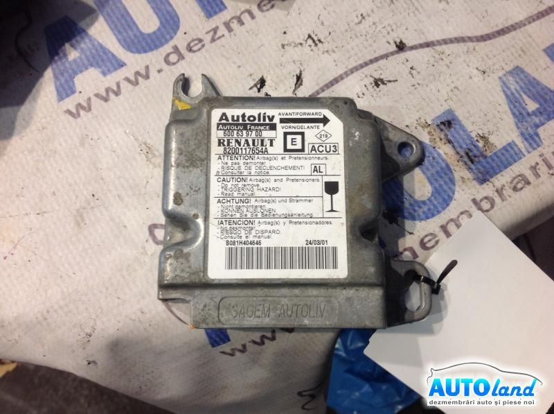 Calculator Airbag 8200117654a Renault MEGANE I BA0/1 1996-2003