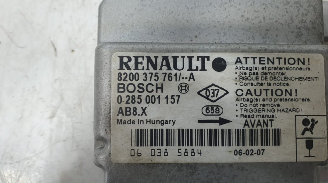 Calculator airbag 8200375761 Renault Symbol [facelift] [2002 - 2006]