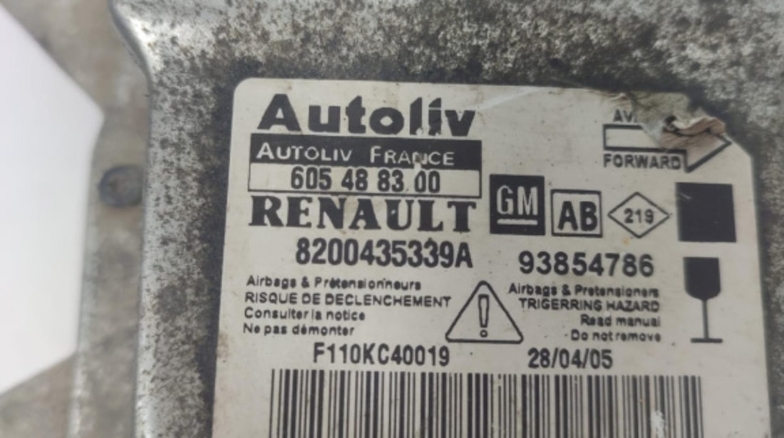 Calculator airbag 8200435339A Renault Trafic 2 [2001 - 2006]