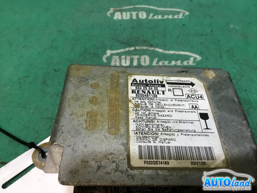 Calculator Airbag 8200481139 Renault SCENIC II JM0/1 2003