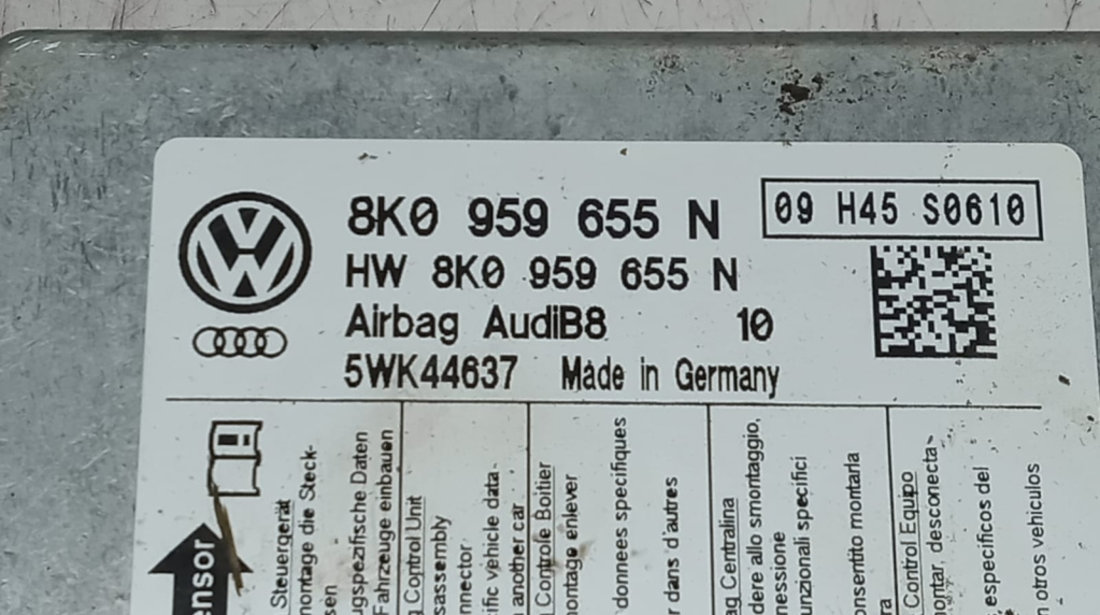 Calculator airbag 8K0959655N Audi A4 B8/8K [facelift] [2011 - 2016] 2.0 tdi CJCA