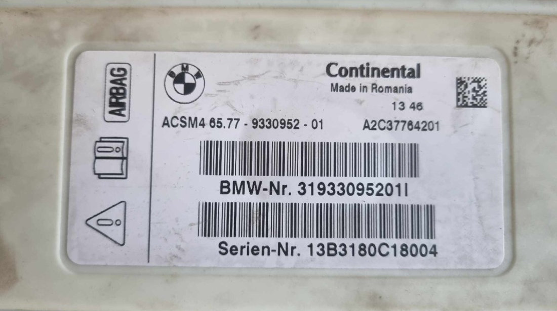 Calculator airbag 9330952 BMW Seria 5 GT F07