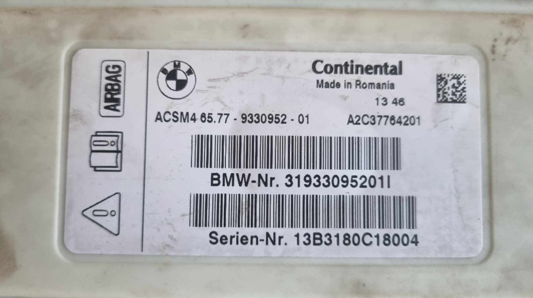 Calculator airbag 9330952 BMW X3 F25