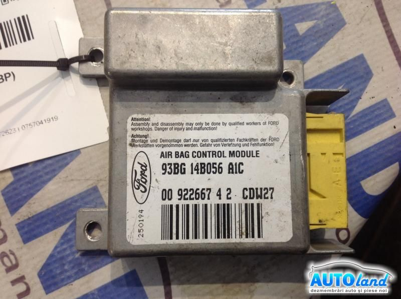 Calculator Airbag 93bg14b056a1c Ford MONDEO I GBP 1993-1996