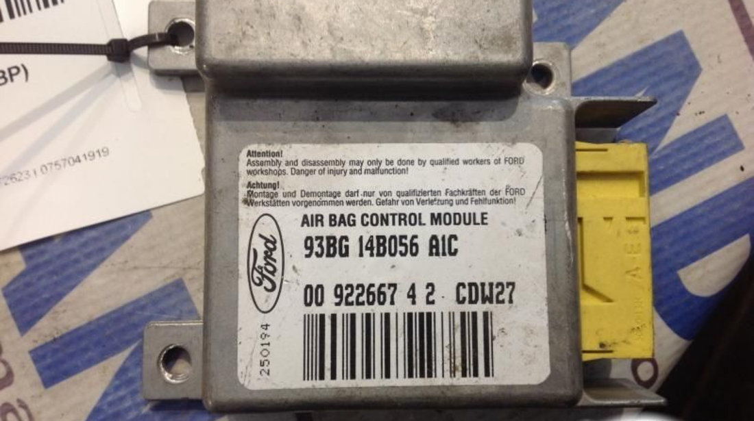 Calculator Airbag 93bg14b056a1c Ford MONDEO I GBP 1993-1996