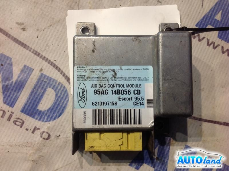 Calculator Airbag 95ag14b056cd Ford ESCORT VI GAL 1992-1995
