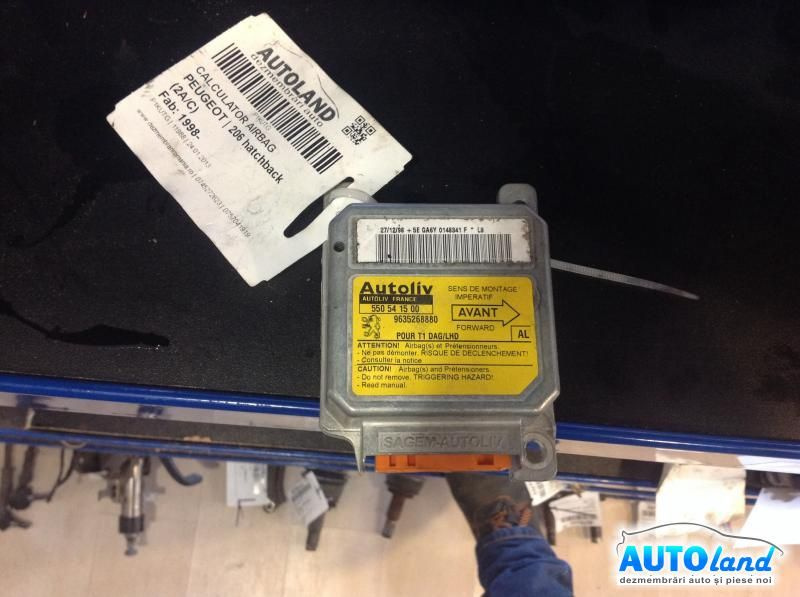 Calculator Airbag 9635268880 Peugeot 206 hatchback 2A/C 1998