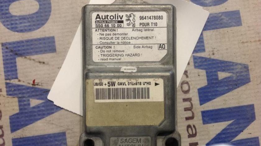 Calculator Airbag 9641478080 Peugeot 206 hatchback 2A/C 1998