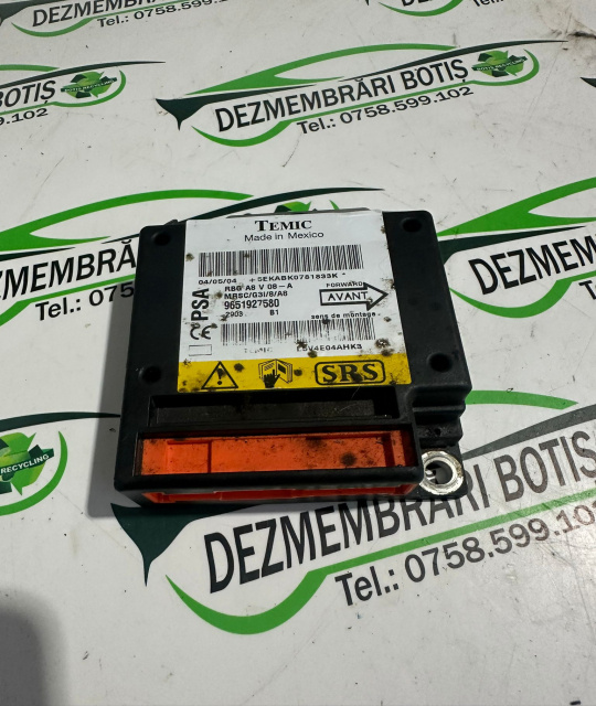 Calculator airbag 9651927580 Citroen C3 [2002 - 2010] Hatchback 1.4 HDi MT (68 hp)
