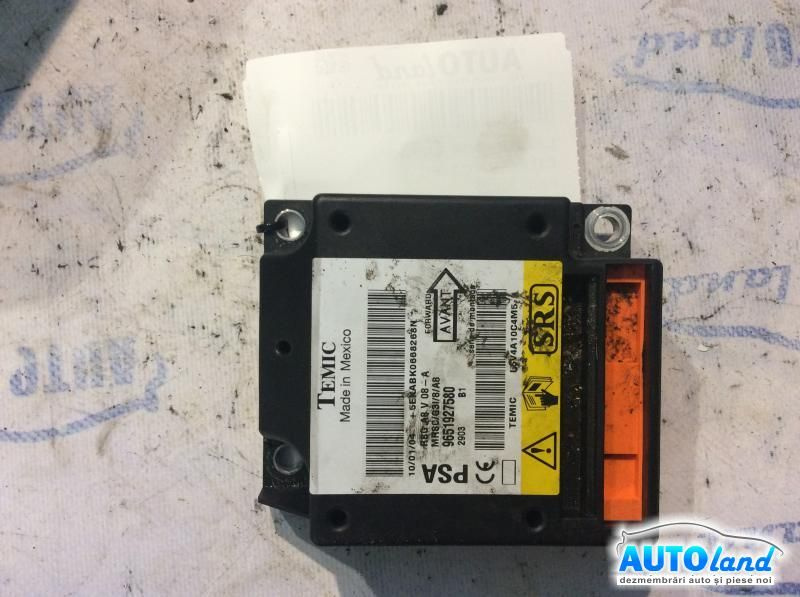 Calculator Airbag 9651927580 Citroen C3 FC 2002