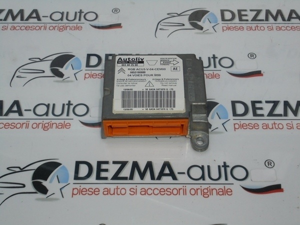 Calculator airbag, 9653190880, Citroen Berlingo (MF) 1.9 (id:159079)