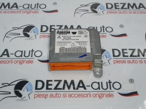 Calculator airbag, 9653190980, Citroen Berlingo 1, 1.6 hdi